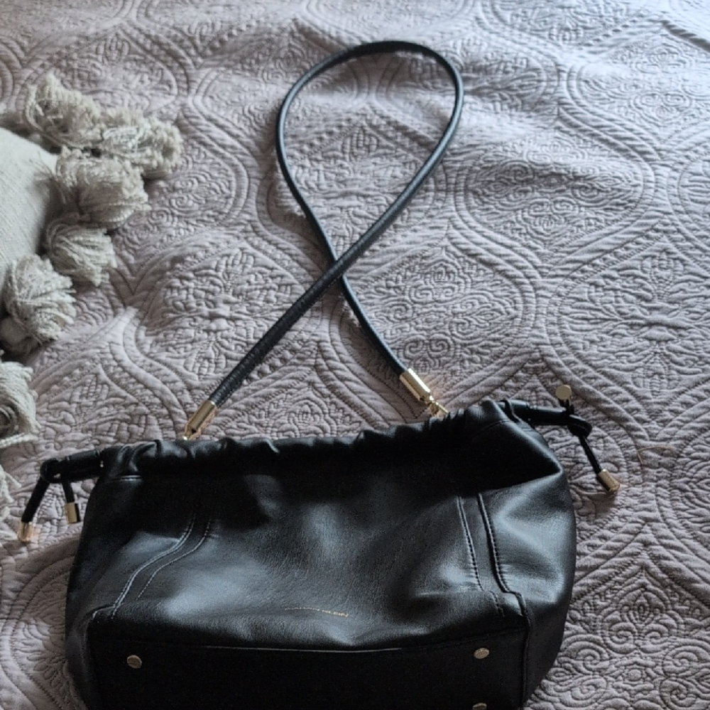 Calvin Klein Crossbody Elegant Black Leather Women's Bag